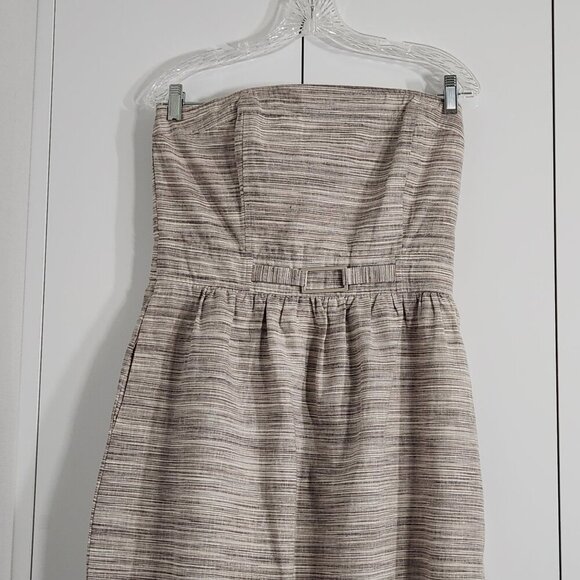Banana Republic Mini Strapless Dress Size 10 Beige - Picture 2 of 7